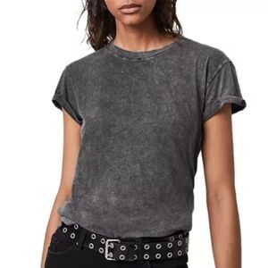 All Saints Gray Short Sleeve Tee